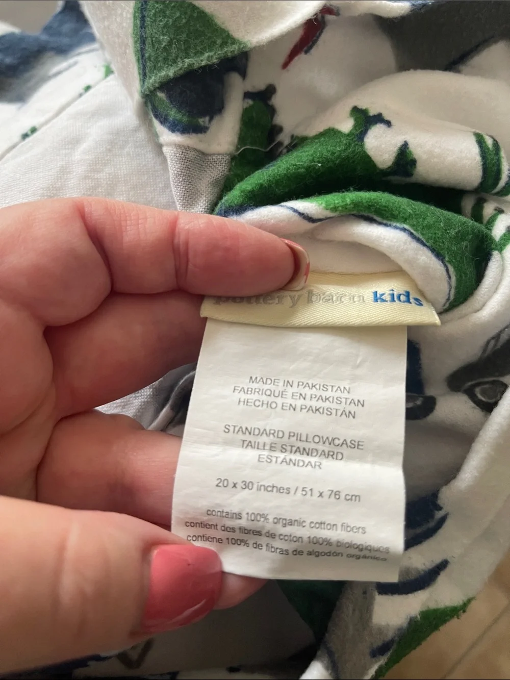 Pottery Barn Kids Dino Safari Flannel Sheets Full Size Set 100% organic cotton